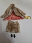 Vintage Barbie Fab Fur #1493 Skirt,Coat, Heels & Purse