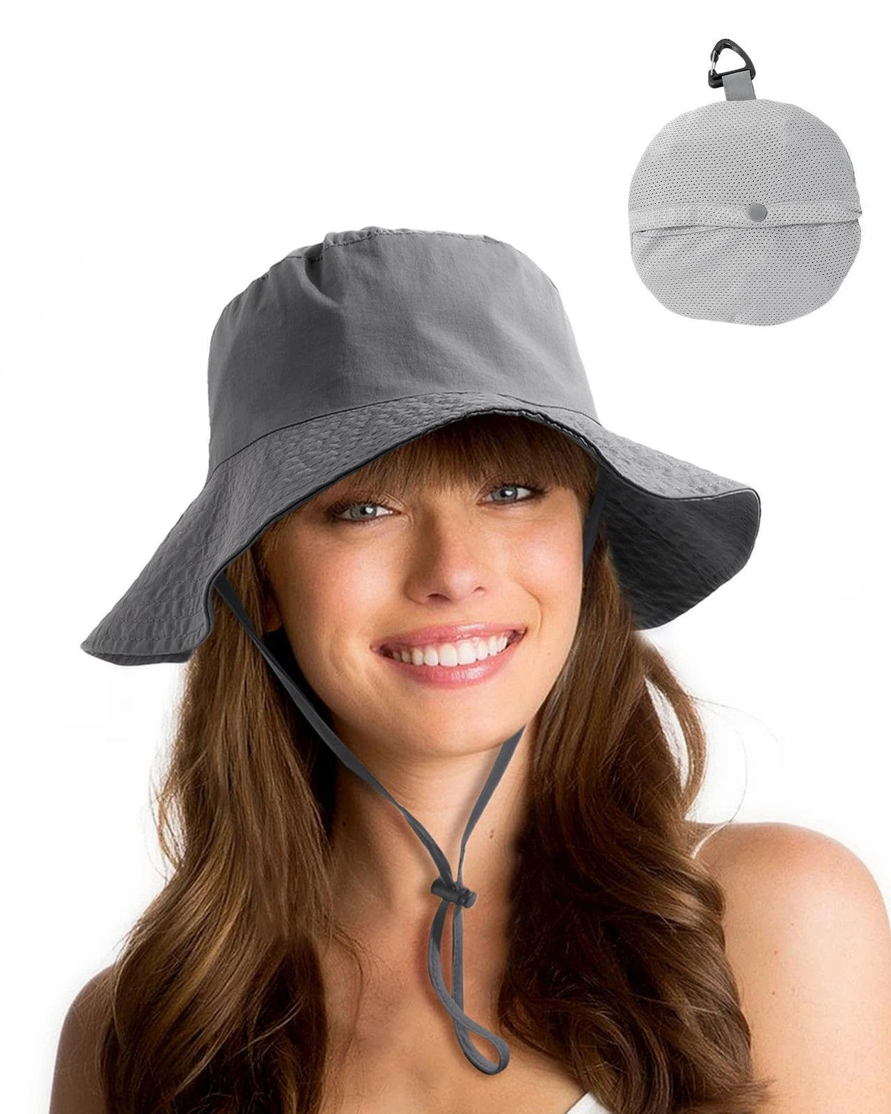 Water-Resistant Sun UPF 50+ Bucket Hat Protection Packable Brimmed Boonie for...