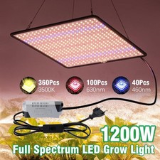 Grow Light 1200W Full Spectrum LED for Indoor Plant Growth 4x4 ft Coverage Area
