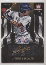 2015 Panini USA Baseball Black Gold Signatures 24/49 Jeremiah Jackson Auto 07y1