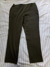 Nine West Women's Dress Pants Side Zip Skinny 14 Olive Green