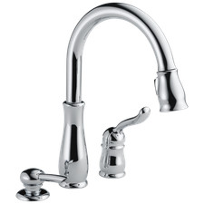 Delta 978-SD-DST Leland Single Handle Pull-Down Kitchen Faucet Chrome