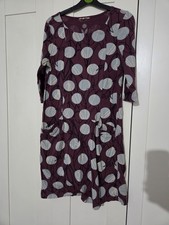 White Stuff Size 12 Cotton Casual Style Dress With Pockets - Great Condition