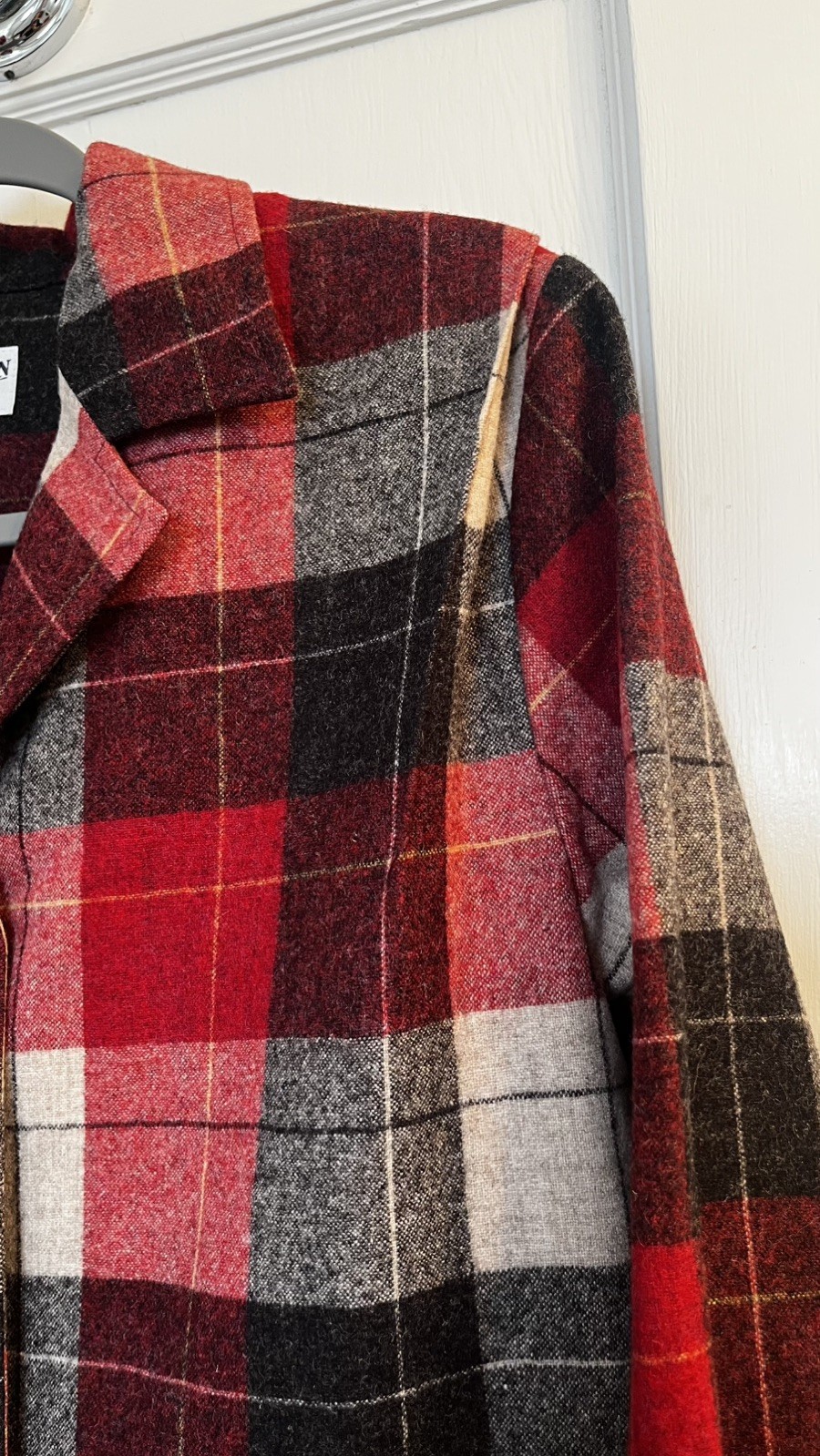 Classic Pendleton Red Plaid Wool Jacket Women’s  … - image 7