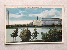 O1054 Vintage Postcard New Bureau Of Printing And Engraving Washington DC