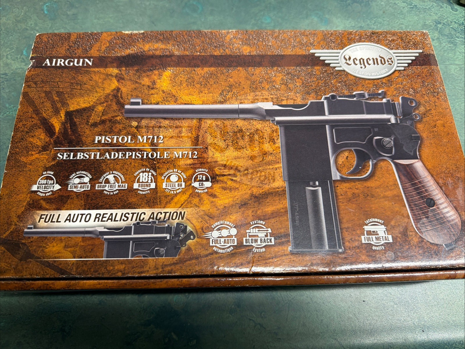 Umarex Legends M712 177 Caliber BB Air Pistol - Black