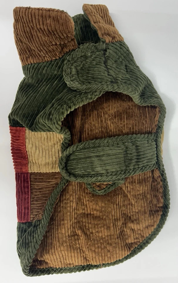 Woolrich Pet Corduroy Vest Jacket Dog SZ Small Autumn Brown Green Outdoor READ - Image 2 of 4