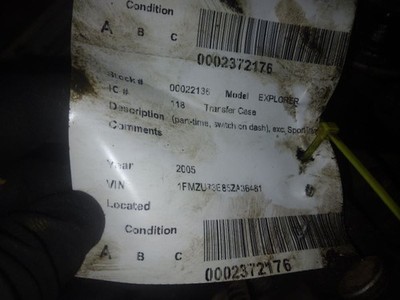 Transfer Case Part-time Switch On Dash Fits 04-05 EXPLORER 413455