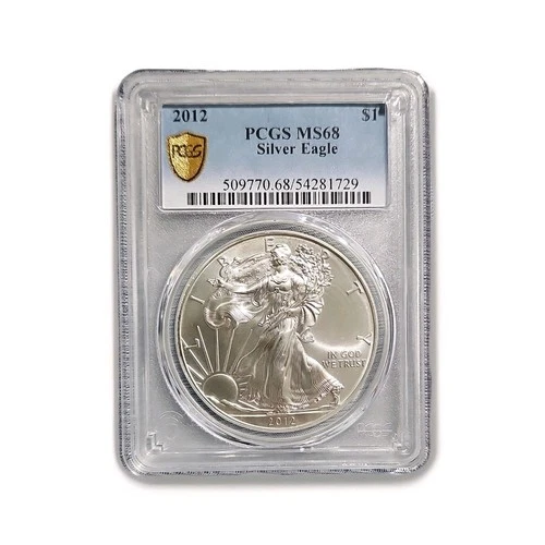 United States Mint 2012 American Silver Eagle 1 oz Silver PCGS MS68