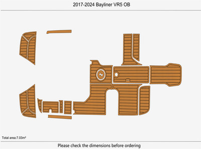 2017-2024 Bayliner VR5 OB Full Kit DuraEVA Boat flooring Marine Mat Boat Kit Pad