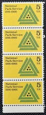 US Scott  # 1314, National Park Service 1916-1966, 1966 5¢ Stamp, MNH  X 4