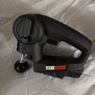 TimTam PowerMassager Cordless Handheld Percussion Massage Gun Black 12V Battery