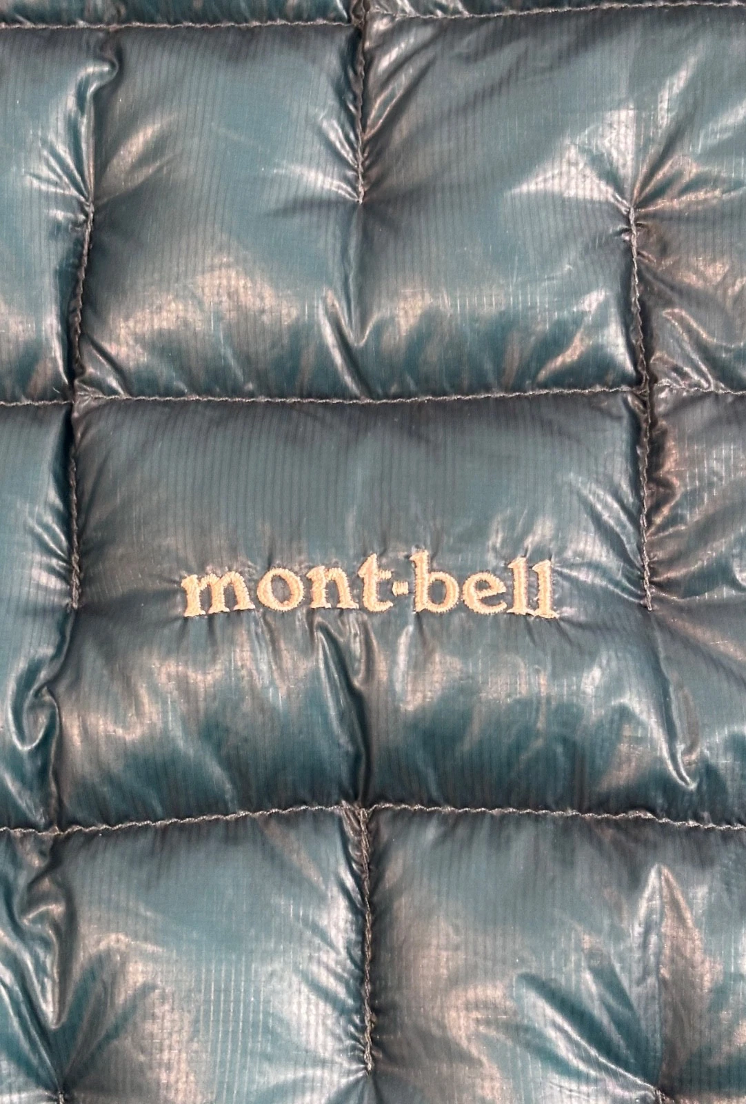 Montbell Plasma 1000 fill Down Jacket Men Medium Blue Ultralight 4.6 oz Puffer image 2