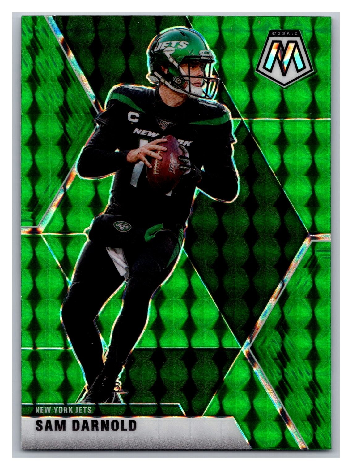 2020 Panini Mosaic - Sam Darnold #156 Green Mosaic Prizm