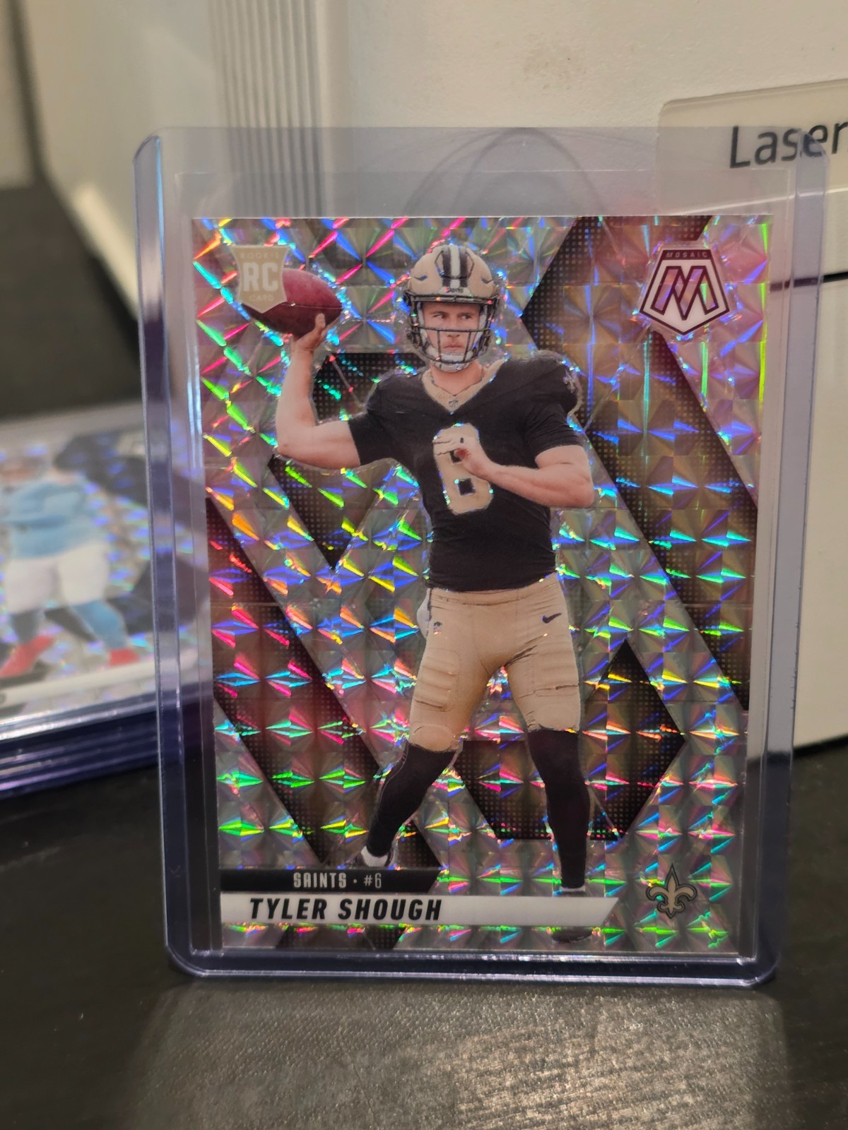 2025 Panini Mosaic Silver Mosaic Prizm #312 Tyler Shough RC