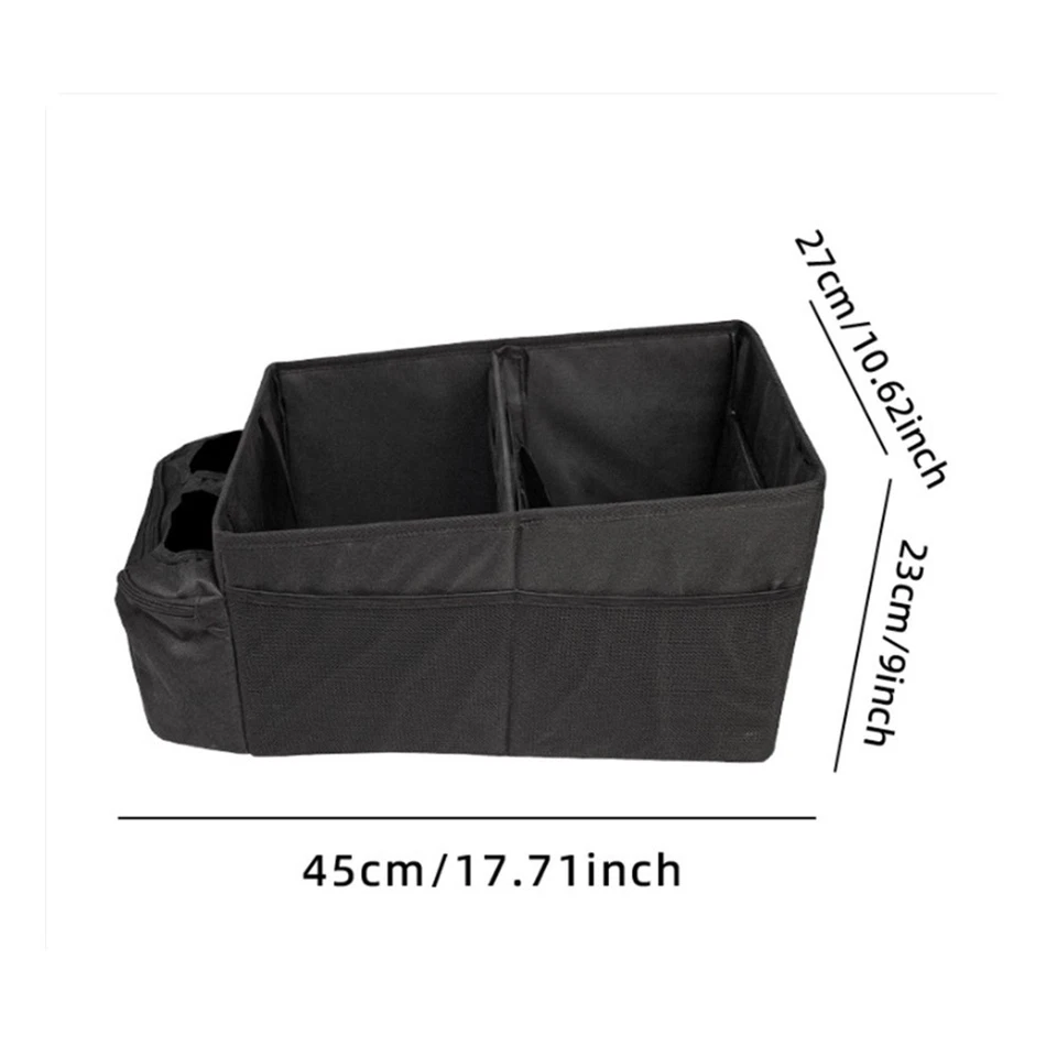 Car Truck Foldable Storage Box Trunk Cargo Black Organizer Multi Purpose Bag Bin Foto 2 de 4