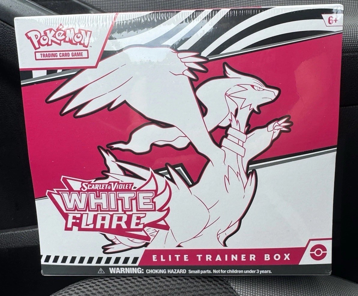 Pokemon Elite Trainer  Box  ETB Scarlett & Violet White Flare In Hand