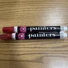 PAINTERS OPAQUE PAINT MARKER CHISEL TIP RED- 2Pk