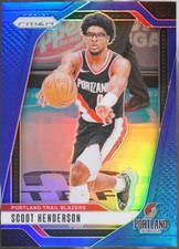 2024-25 Panini Prizm - Prizms Blue #94 Scoot Henderson /199 Basketball NM