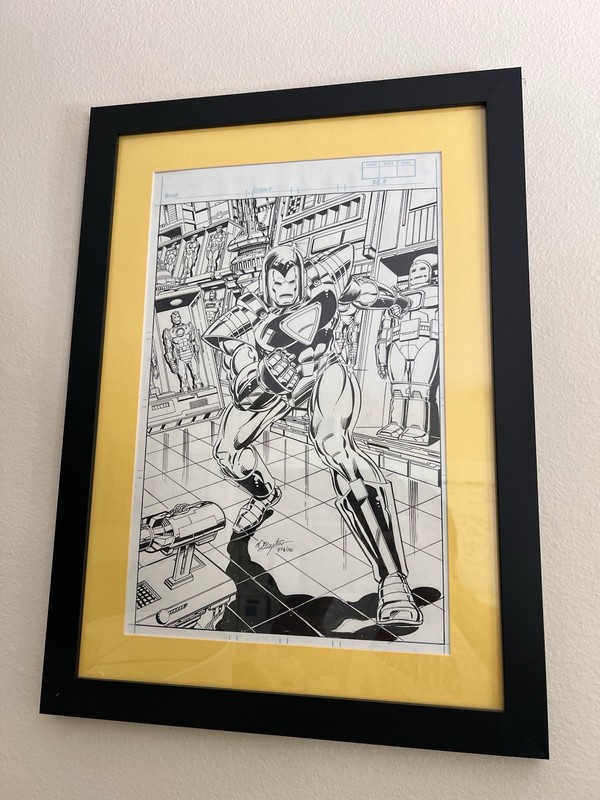 Original Comic Book Art Of Iron Man by Bob Layton