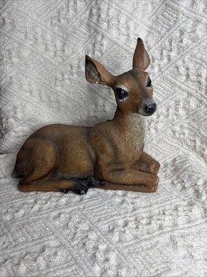 Doe Deer Figurine Laying Down 7.5 x9 