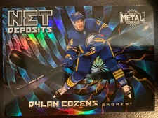 SKYBOX 2020-21 METAL UNIVERSE DYLAN COZENS NET DEPOSITS HOCKEY CARD ND-2
