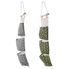  2 Pcs Bathroom Hanging Storage Bag Wall Wall-mounted Wall-hanging Bags