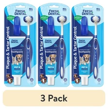 New (3 pack) Naturel Promise Fresh Dental Tooth Brushing Kit for Dogs & Cats