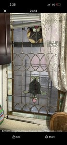 Antique Stained Glass Window Salvaged From Brooklyn brownstone