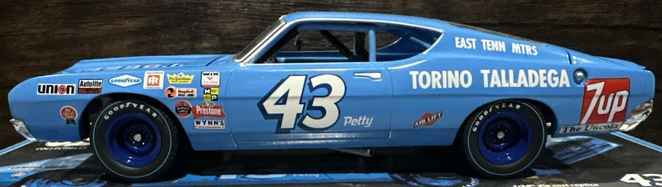 1969 Richard Petty Ford Torino Talladega 100th Win 1/24 Route Wix Nascar Diecast - Image 2 of 4