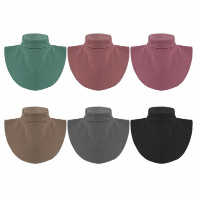 Damen Herren Rollkragen Kragen Hälfte Shirts Pullover Hals Ersatzteile Zubehör