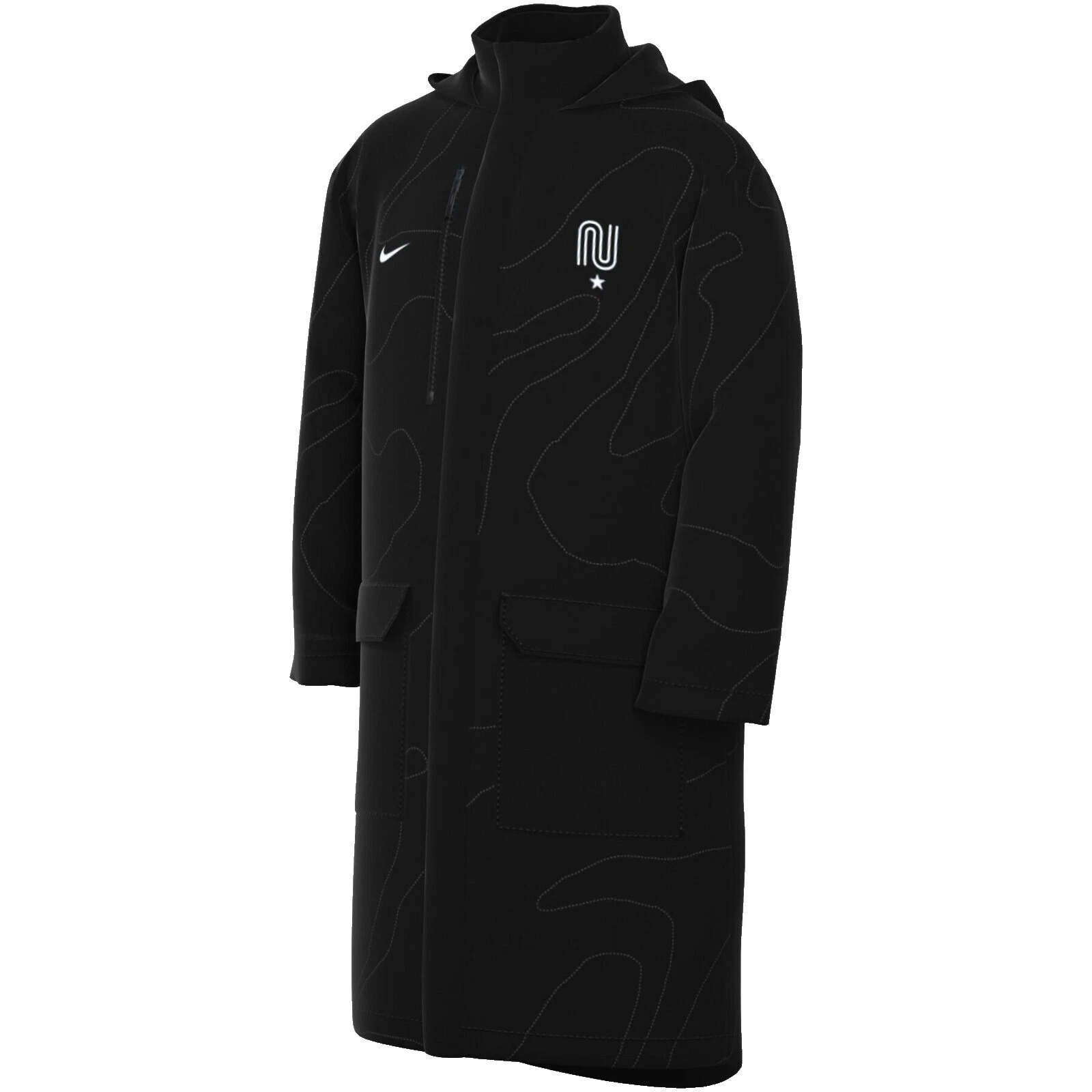 Nike Black Wind-Resistant Activewear Jackets for Men