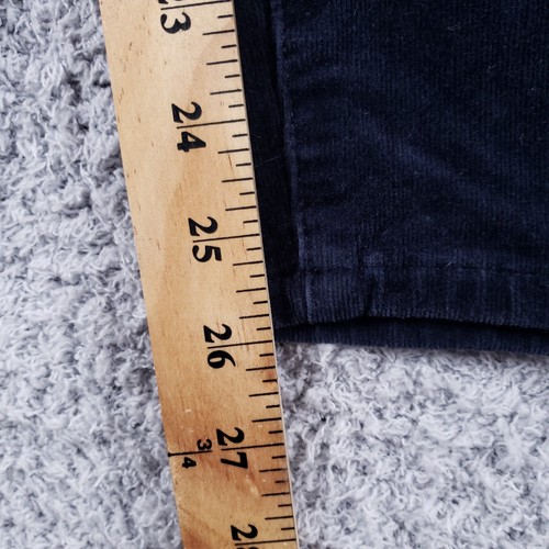 Pilcro Letterpress Pants Women 32 Blue High Rise Skinny Corduroy Patch Pockets - Picture 12 of 14
