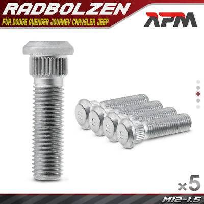 5x Radbolzen Radschraube für Dodge Avenger Journey Chrysler Grand Voyager V Jeep