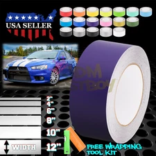 Matte Color Racing Stripes Vinyl Wrap Decal For Mitsubishi Lancer 25FT / 50FT