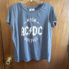 AC/DC HIGH VOLTAGE Dark Grey w/White Lettering - Size XL (I Think)