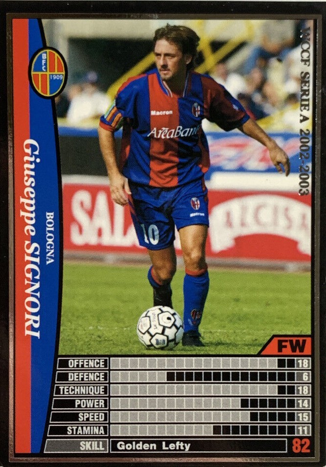 wccf    ロケテ⭐︎P16    シニョーリ Giuseppe Signori WCCF PANINI soccer card made in Japan sports