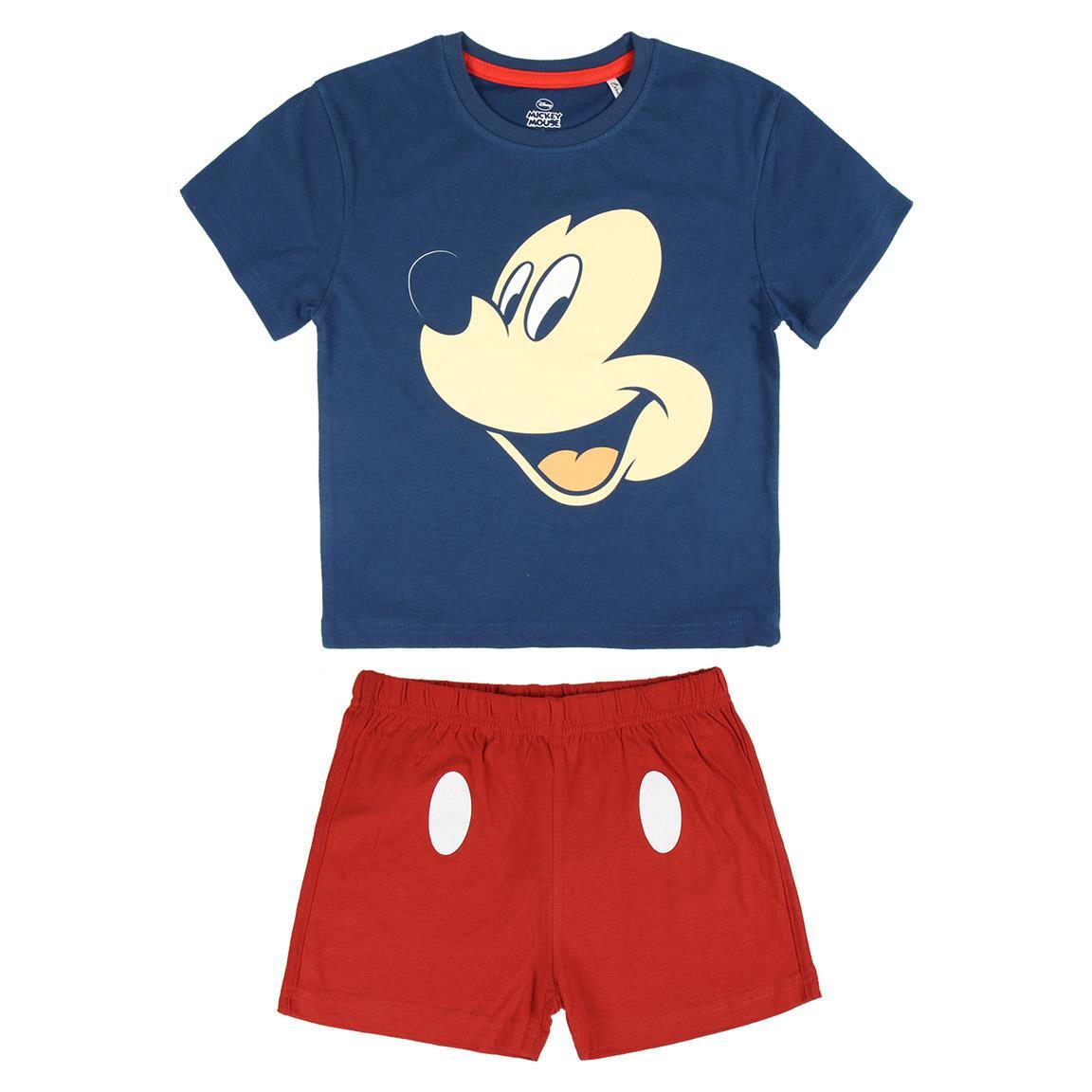 Pigiama Manica Corta Single Jersey Mickey Mouse BLU MARINO - 4 Anni | MASCHIO