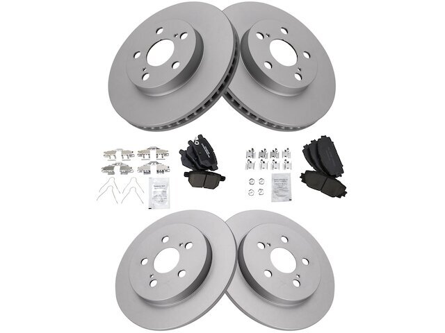 Front and Rear TRQ Brake Pad and Rotor Kit fits Lexus CT200h 2011-2013 51RYCZ