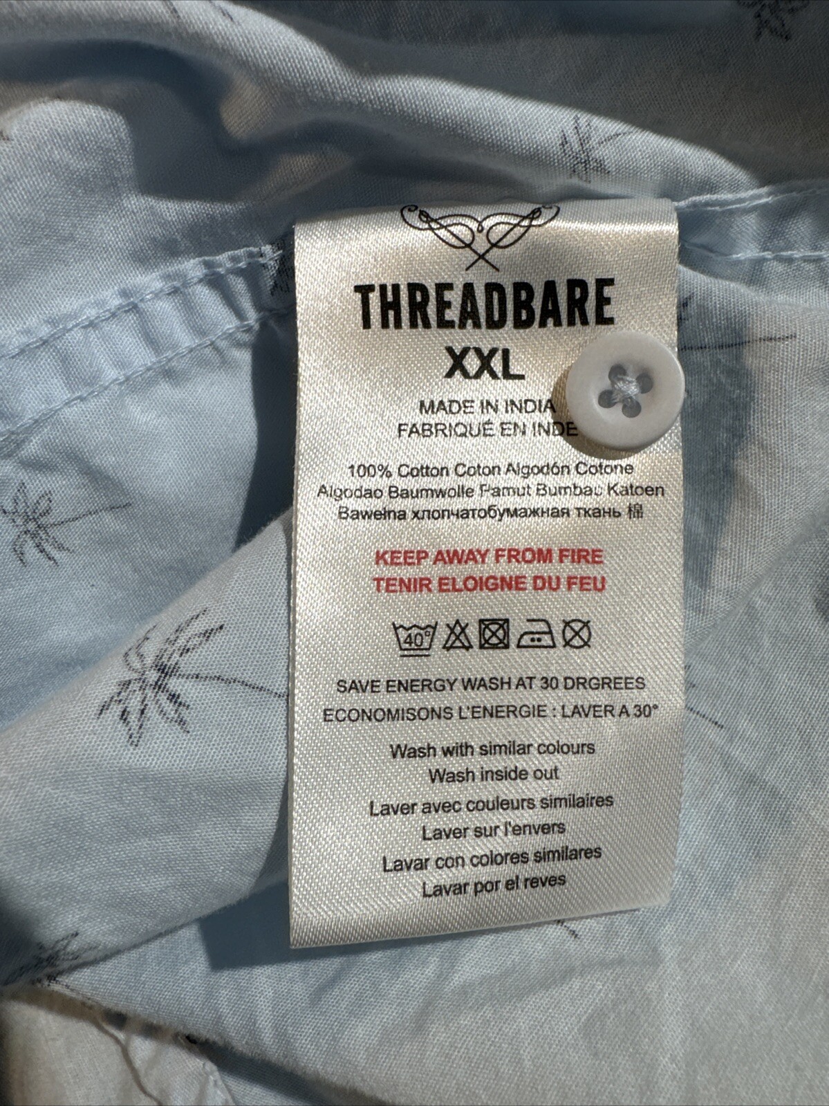 THREADBARE Men's Palm Trees Pattern Short Sleeve … - image 10