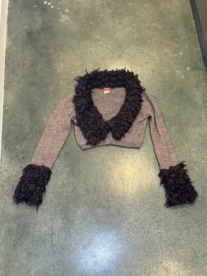 Save The Queen Wool Women's Penny Lane Cropped Sweater Size Medium Rare