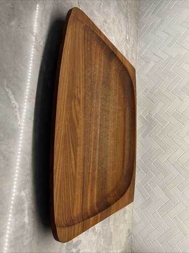 Vintage Dansk Cutting Board Carving 22x15 Teak Wood Tray Jens Quistgaard IHQ - Picture 4 of 11