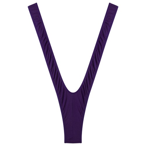 Damen monokini v-förmiger Bodysuit sexy erotische Dessous metallic Beach Bikini - Bild 32 von 172