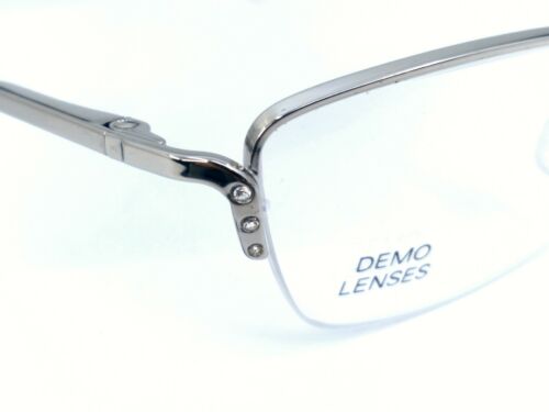Gianni Versace Versus C12 26M NOS Chrome Half Rim 50 19 140 Eyeglass Frame Italy - Picture 3 of 10