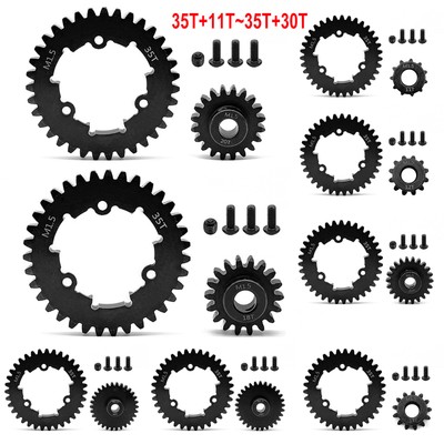 35T+11T-30T 1.5 Modulus Carbon Steel Motor Gear For TRAXXAS 1/5 X-MAXX 6S/8S XRT