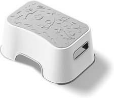 CLE WU Kids Step Stool - Lightweight and Easy to Clean - Bathroom Safety Bott