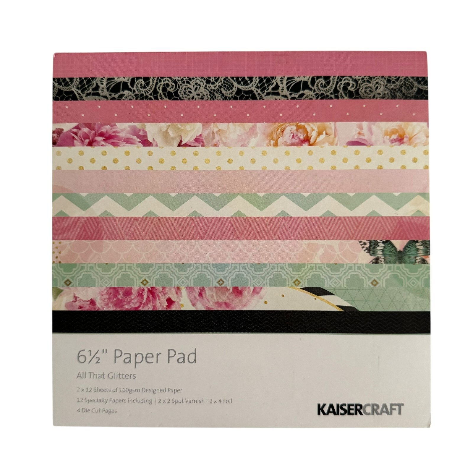 Scrapbook Kit Kaisercraft All That Glitters Collection Floral MCM Victorian NEW