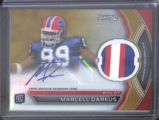 2011 Bowman Sterling Gold Refractor Patch Autograph #BSAR-MD Marcell Dareus 