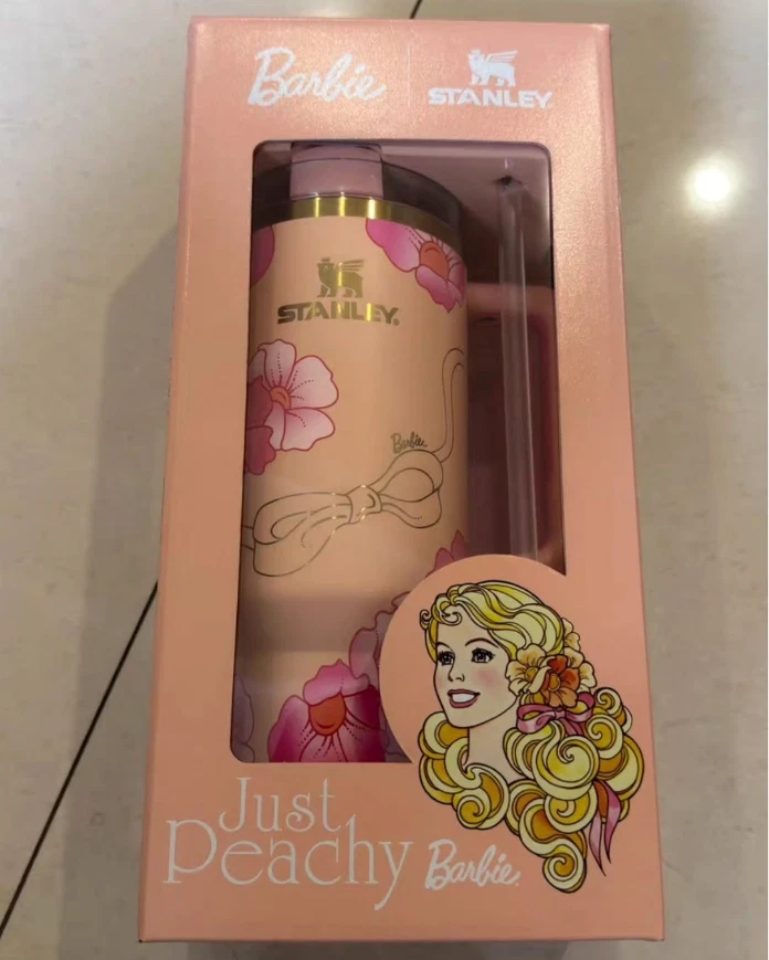 Barbie x Stanley 80's Peaches N' Cream 40 oz Quencher Tumbler