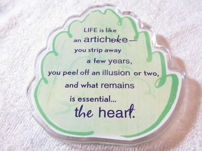 Hallmark Studio B Life is like an Artichoke the Heart Refrigerator Magnet
